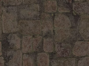 Deep brown antique stone brick courtyard ground texture (ID:ffaeh720139)