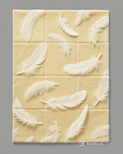 Modern yellow pile carpet texture