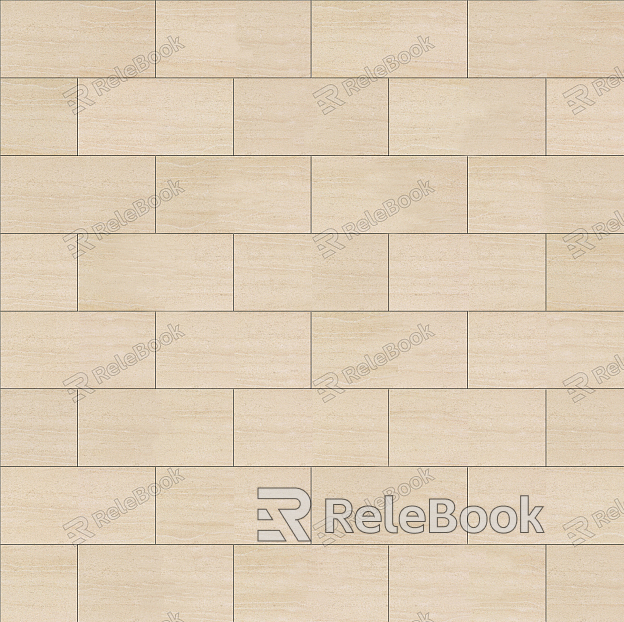 A plain, light beige tile with subtle, uniform texture, exhibiting slight variegation and a matte finish, suitable for a serene and minimalist design aesthetic.