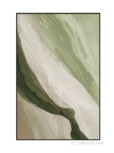 Modern Grey Green Abstract Decorative Painting Living Room Hanging Painting texture