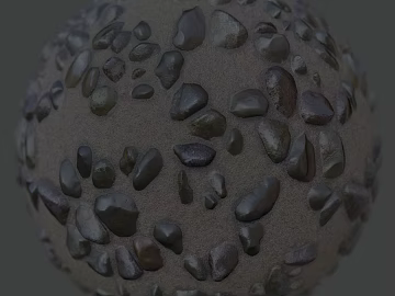 Gravel PBR texture (ID:ffach949351)