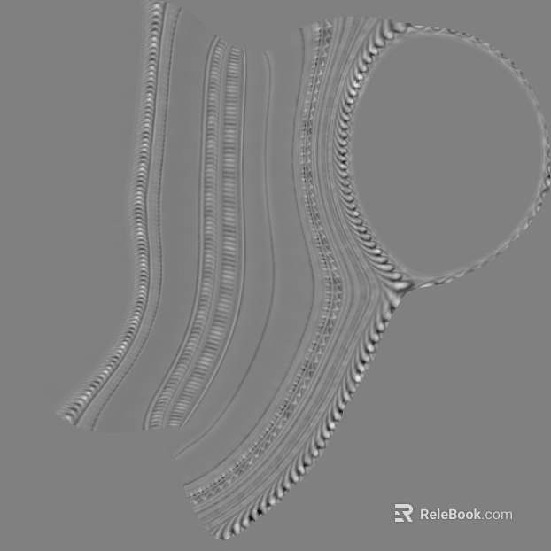 Silver gray European carved line wall decoration texture