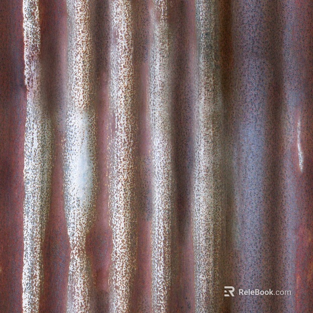 Metal color steel tile texture
