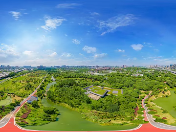 HDR City Eco Park Panorama texture (ID:ffach995803)