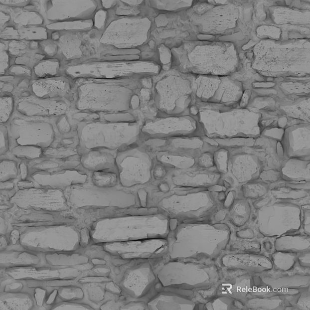 Light gray rubble exterior wall texture
