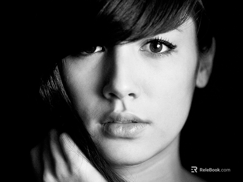 black and white painting texture