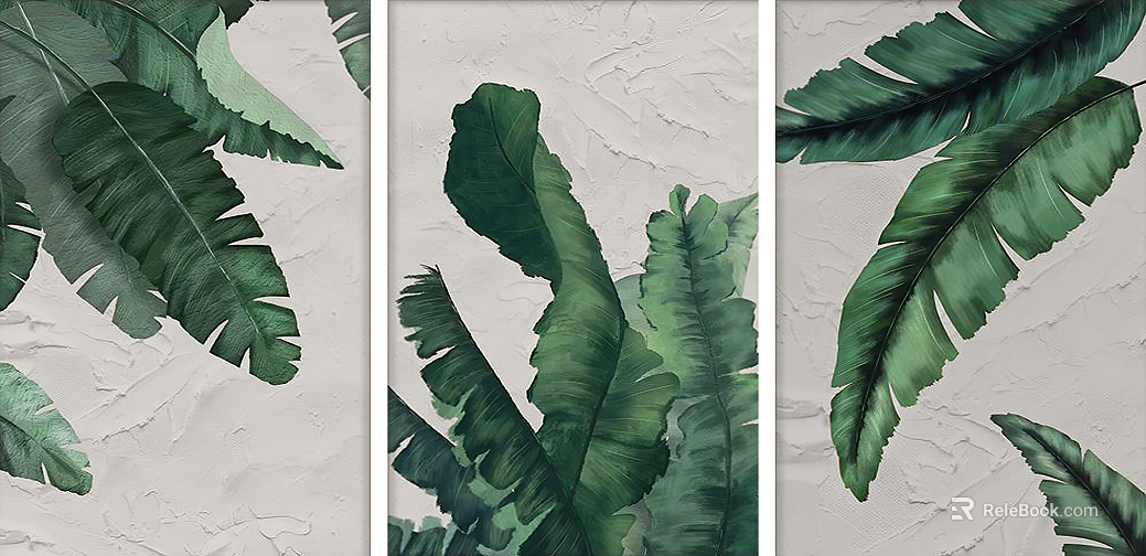 Plant painting texture