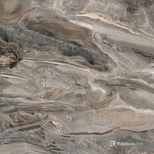 Grey-tone water-grain marble living room wall surface texture