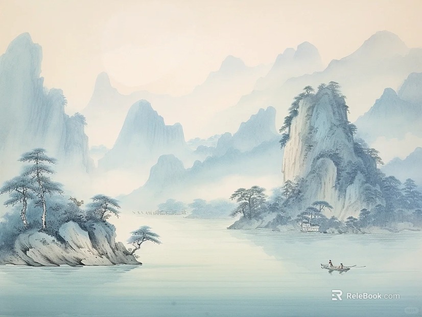 landscape painting texture