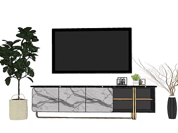 Light Luxury Gray Marble TV Cabinet Panel texture (ID:ffaeh342586)