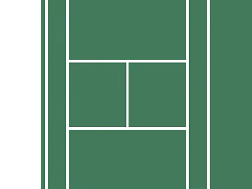 Dark Green Tennis Court Ground Map 3d model