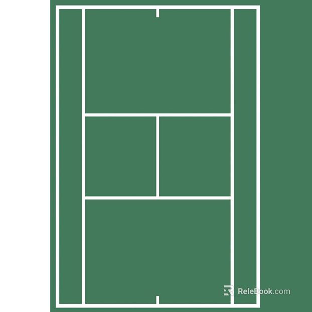 Dark Green Tennis Court Ground Map texture