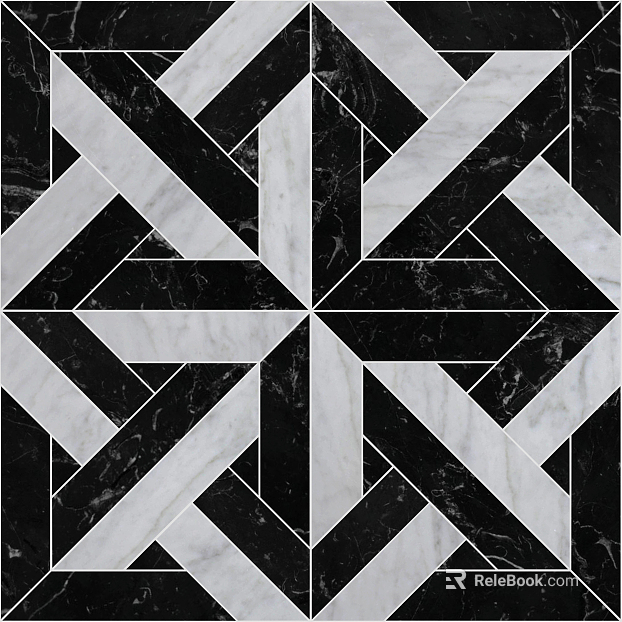 Marble Prismatic Black and White Pattern texture