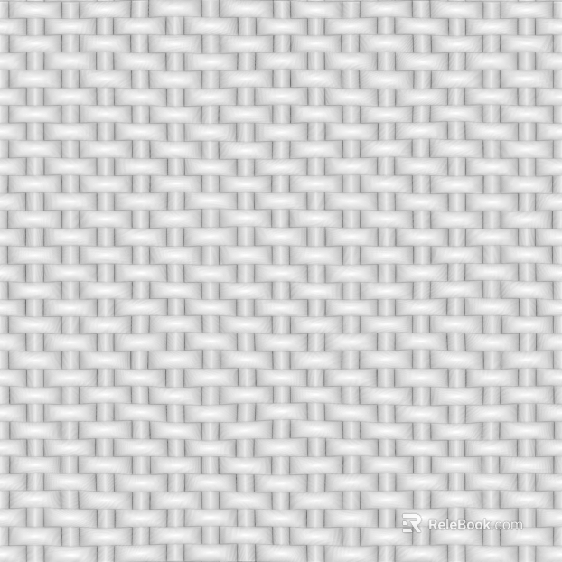 Bamboo Rattan Woven Black and White Concave-convex texture