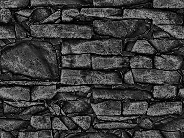 Exterior wall finish of deep gray rubble brick wall texture (ID:ffaeh589076)