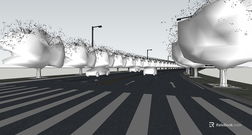Modern Urban Highway Exterior Map texture