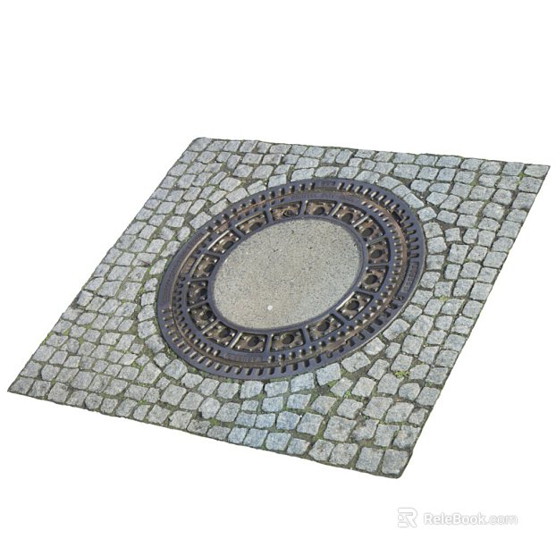 Manhole Cover PBR texture