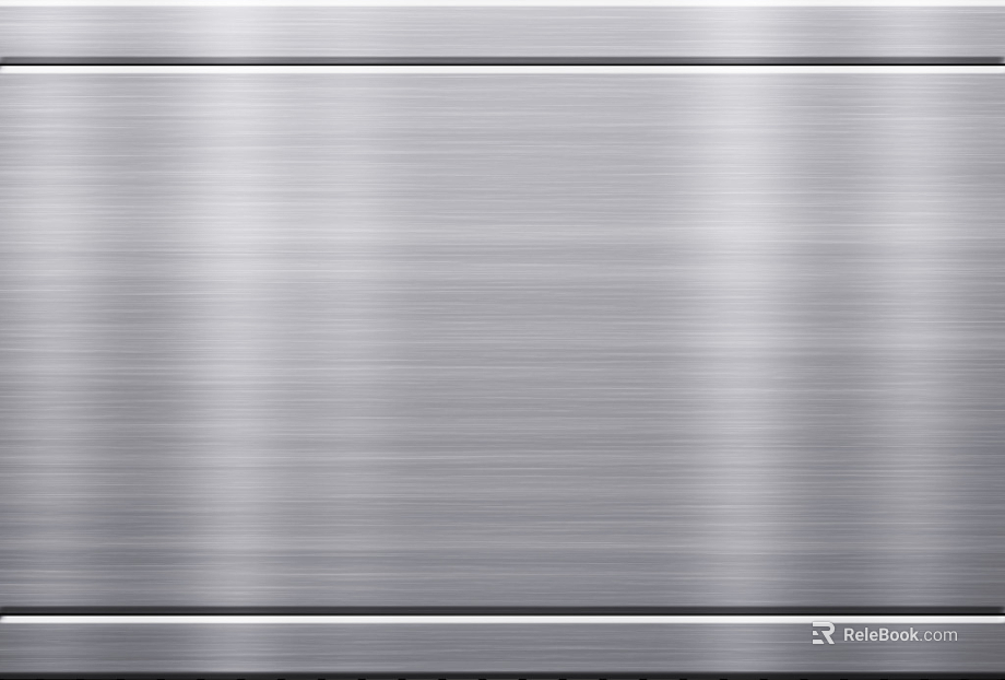 Silver gray brushed stainless steel cabinet body finish texture