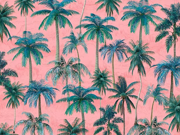 Modern Plant Pattern Wallpaper texture (ID:ffach314450)