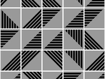 Black and gray geometric tile kitchen and bathroom wall surface texture (ID:ffaeh136039)