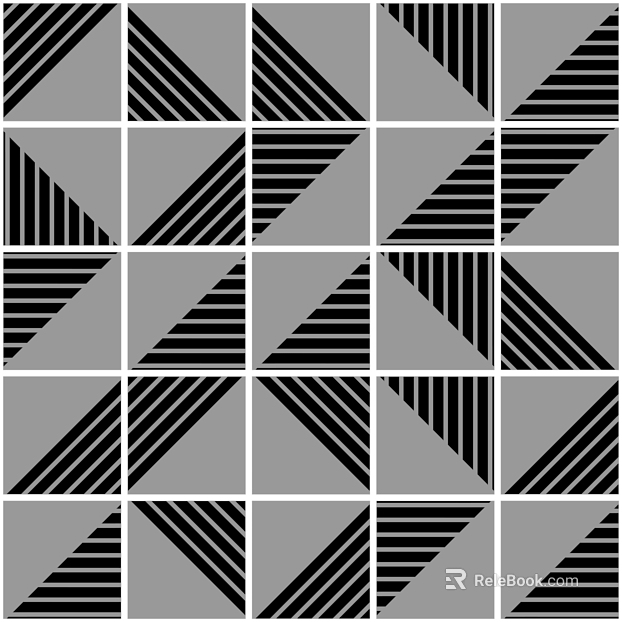Black and gray geometric tile kitchen and bathroom wall surface texture