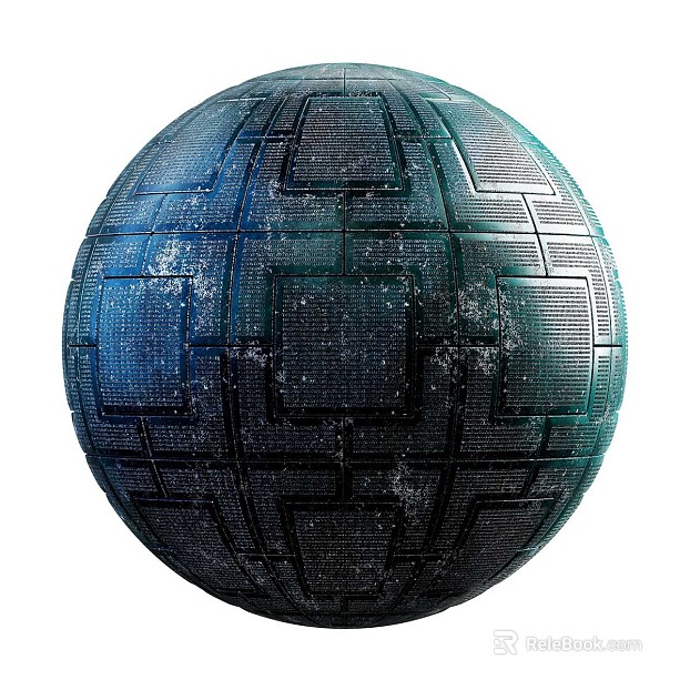 Sci-Fi Exterior Wall PBR texture