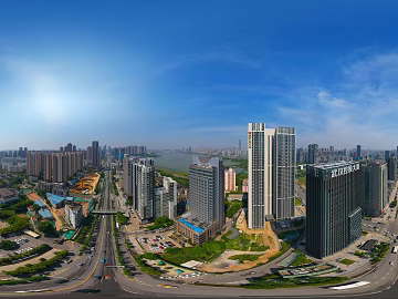 HDR urban ecological greening panorama texture (ID:ffach225103)