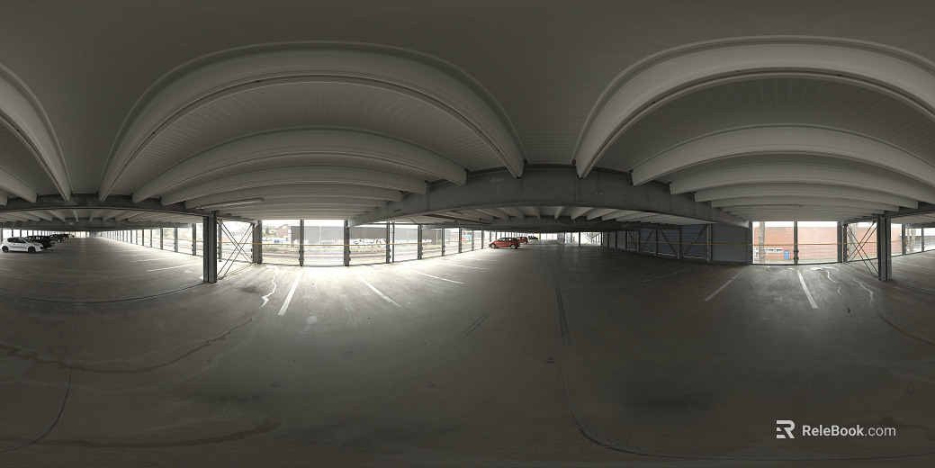 HDR indoor parking during the day texture
