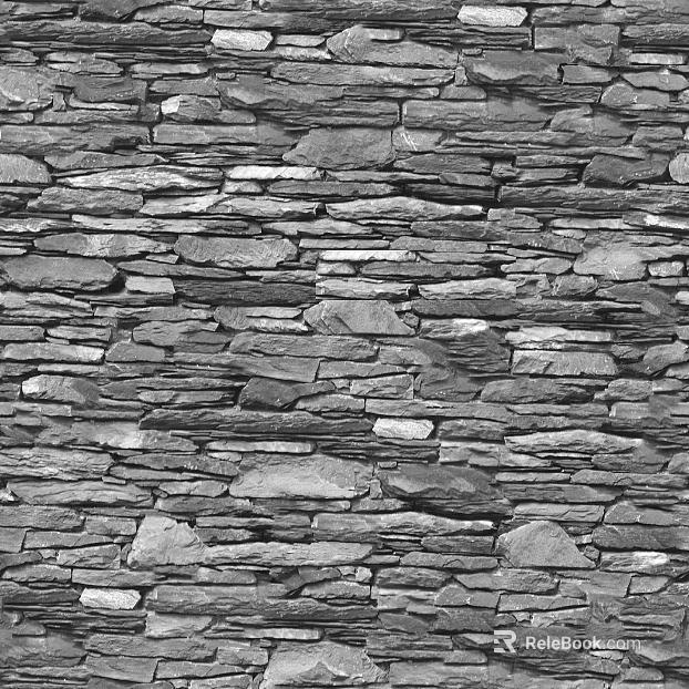 Dark gray culture stone background wall texture