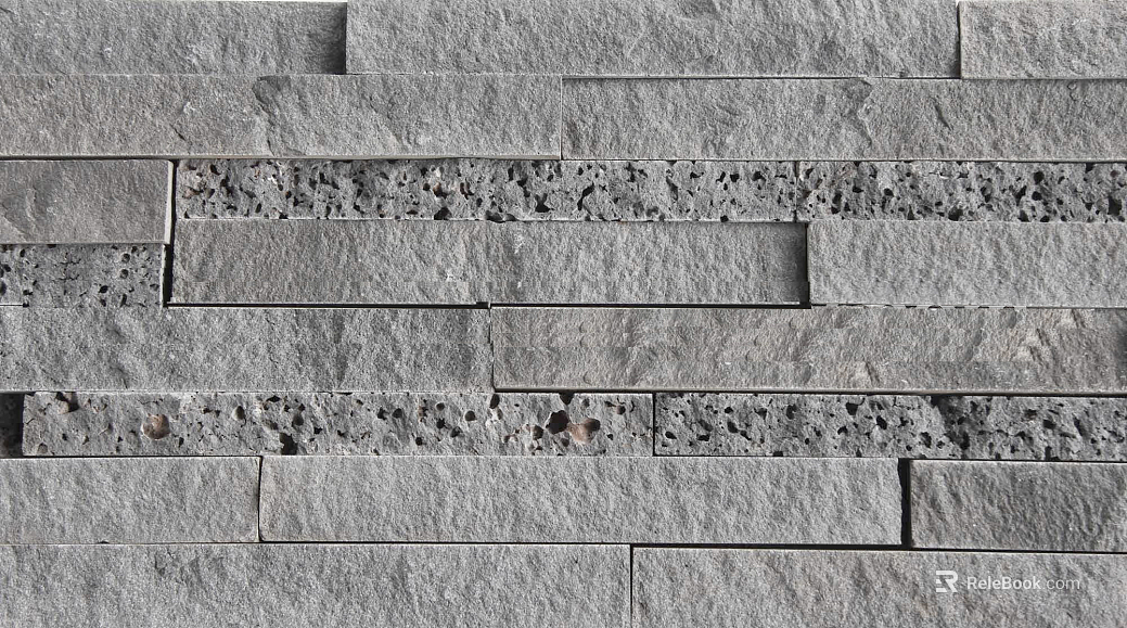 Culture Stone light gray Stripe Culture Stone Wall texture