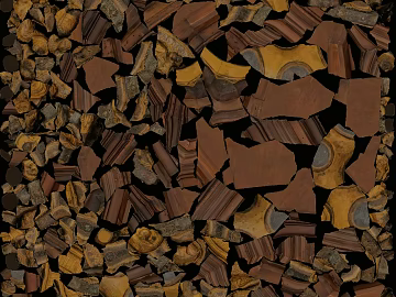 Brown yellow stone mosaic background wall texture (ID:ffaeh628196)