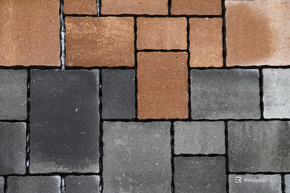 Brick pavement texture