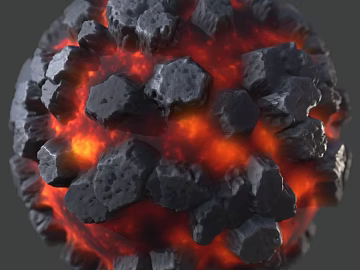 Magma PBR texture (ID:ffach048181)