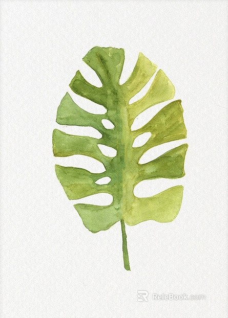 Plant painting texture