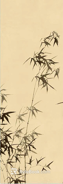 Song-style bamboo painting texture