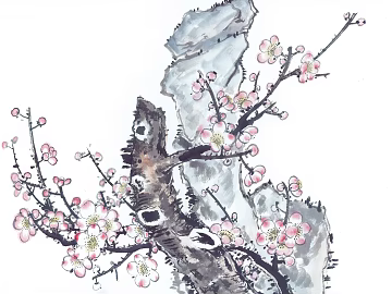 Ancient Tree Decorative Painting texture (ID:ffaaf3110)