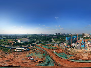 HDR City Construction Site Panorama texture (ID:ffach301013)