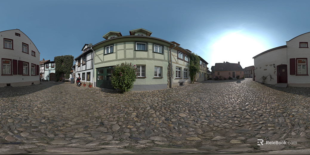 Town Road Day HDR texture