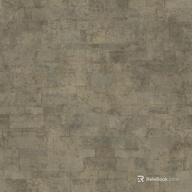 Grey Curry Antique Brick Wall Paving texture