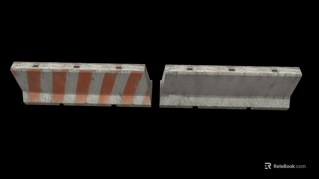 Grey cement road isolation pier texture