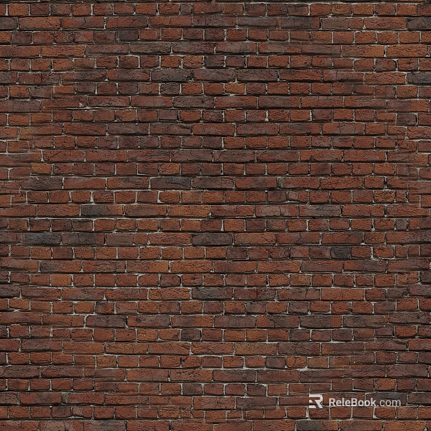 brick wall red shabby texture