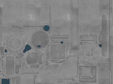 Industrial-style gray distressed metal panel 3d model