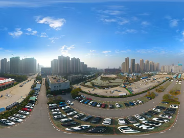 HDR urban ecological greening panorama 3d model