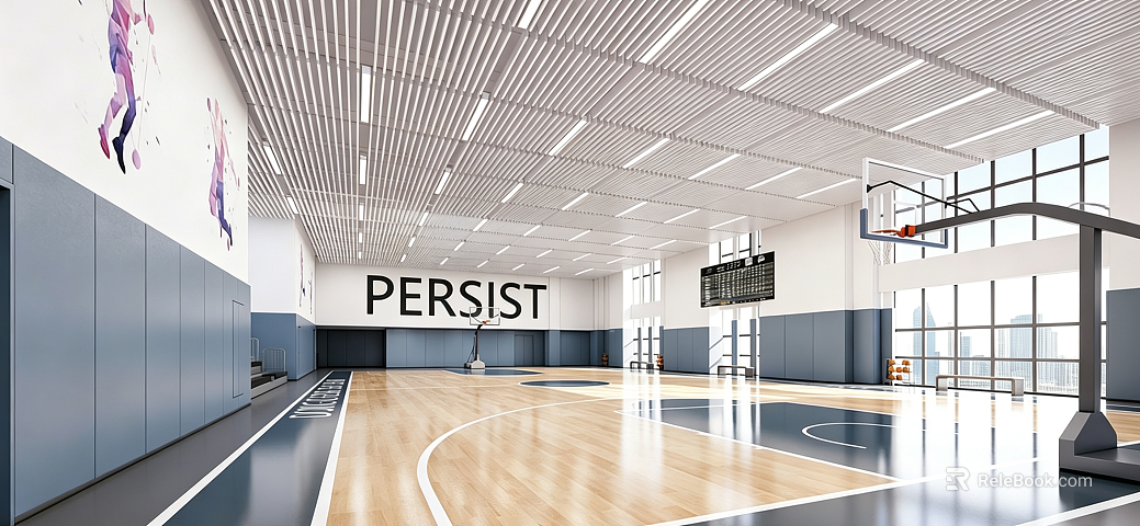 Modern Light Yellow Solid Wood Basketball Hall Sports Floor texture
