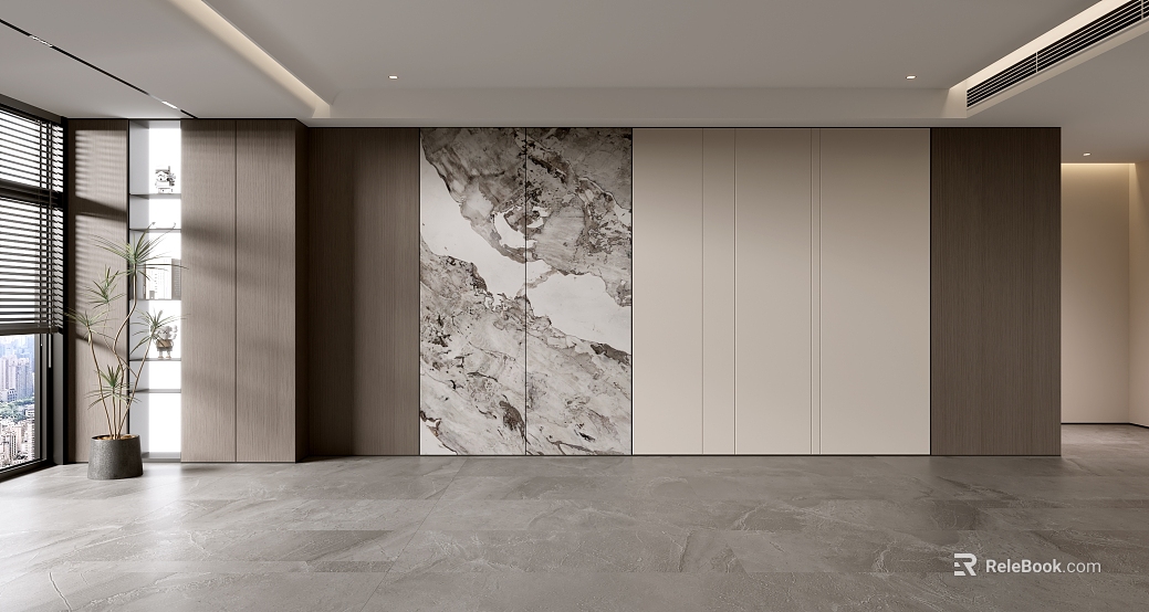 Modern wind gray landscape marble background wall texture