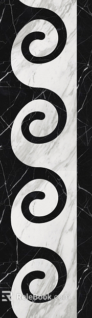 Wall line Waist line Black marble skirting line texture