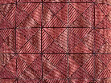 Brick red geometric pattern pillow fabric texture (ID:ffaeh604239)