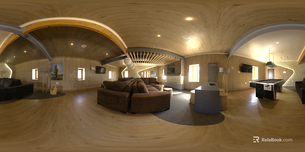 Indoor Entertainment Billiards Room HDR texture