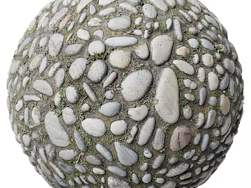 Pebbles PBR texture (ID:ffach097981)
