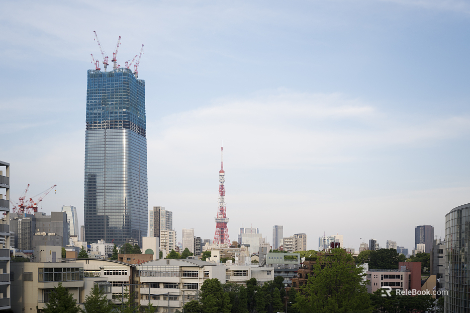 Urban Architecture Exterior High-rise Building Complex texture